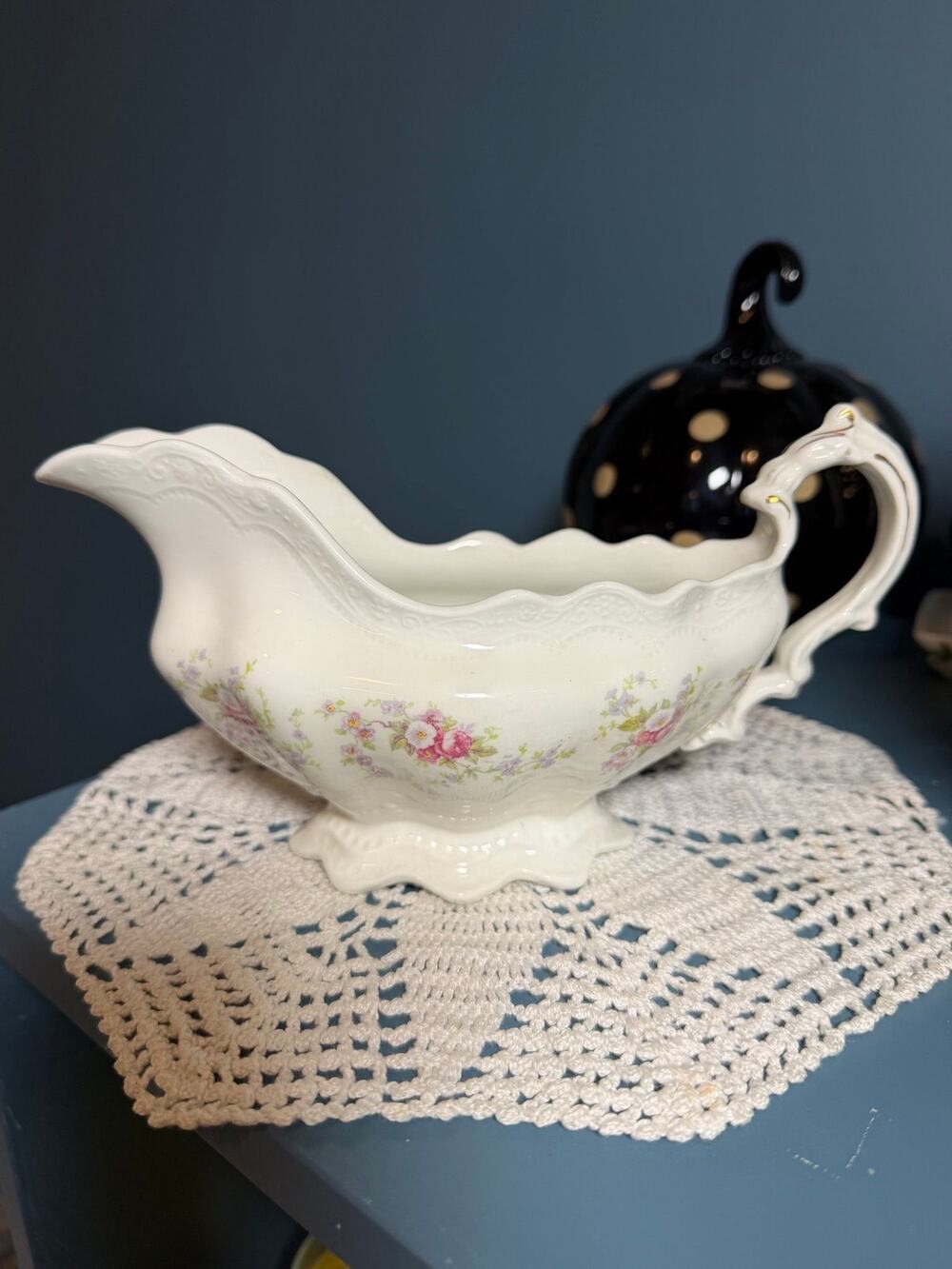 124 Antique Johnson Brothers gravy boat